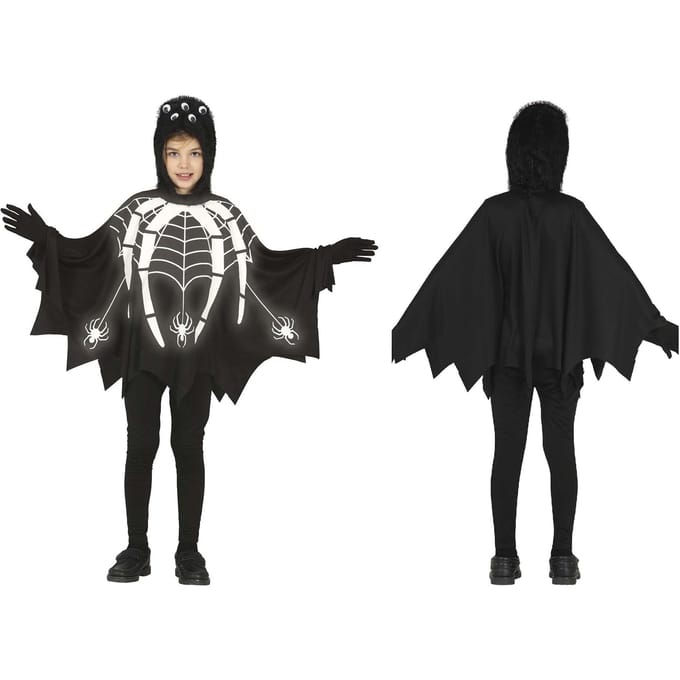 Fiestas Guirca - Spin glow in the dark poncho (7-9 jaar)