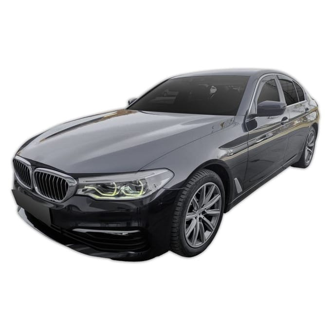 Déflecteurs d'air BMW Série 5 G30 (4D) 2017-2023, 4 pièces, Teinté noir, Acrylique anti-UV
