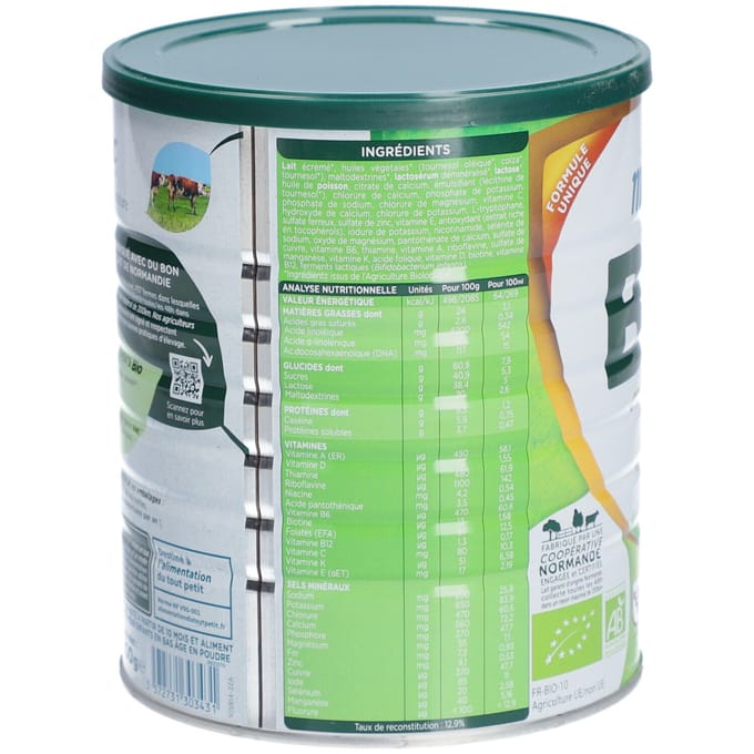 Modilac Bio Croissance 3ème Leeftijd 10-36 Maanden 800 g