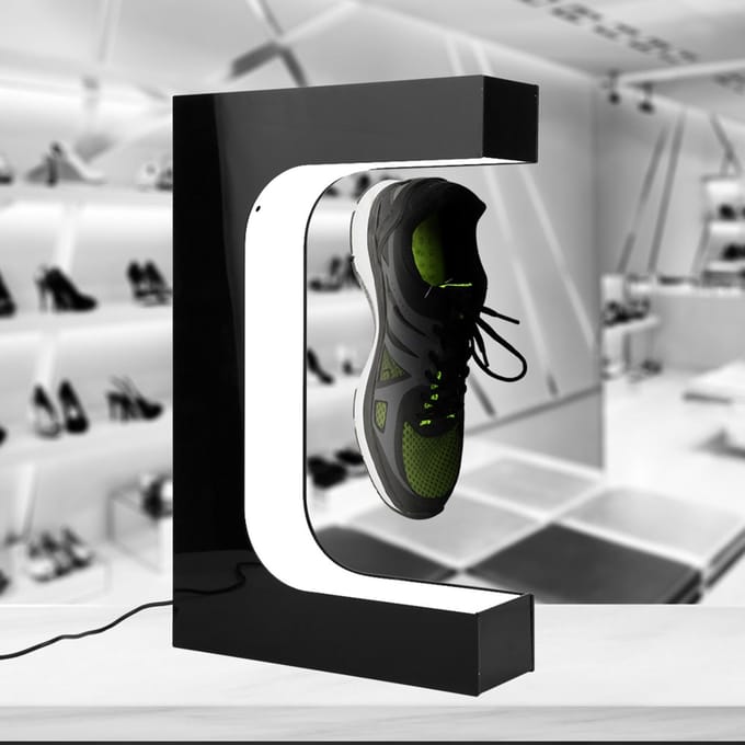 Magnetische Levitatie Schoenen Display Standaard 360 graden Roterend met Extra Gereedschap UK Plug