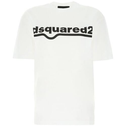 T-shirt Korte Mouw Dsquared T-SHIRT S75GD0141 WHITE