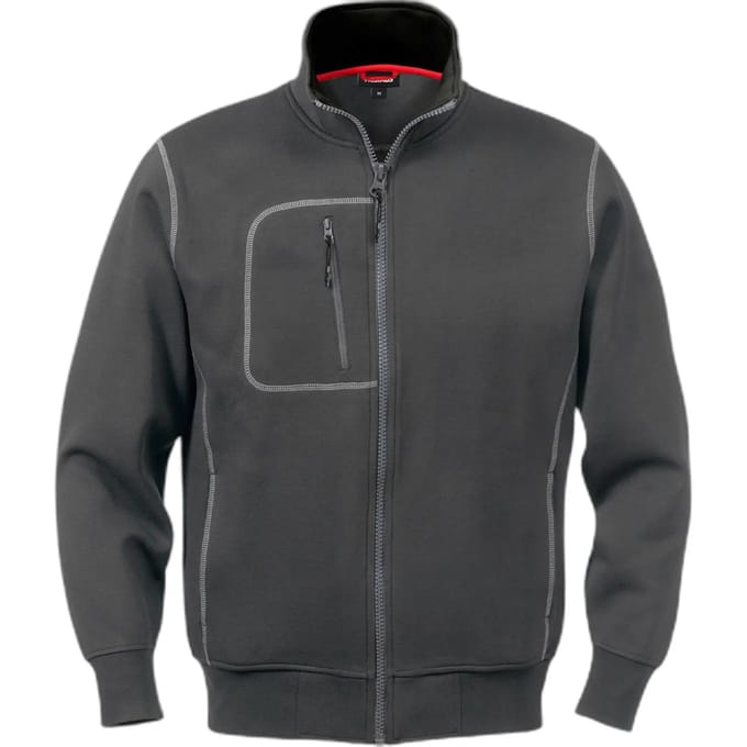 Fristads Sweatjack 1747 Df - Donkergrijs - M