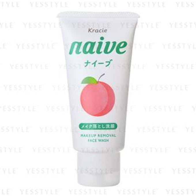 Kracie - Naive Makeup Removal Face Wash 45g Peach Leaf