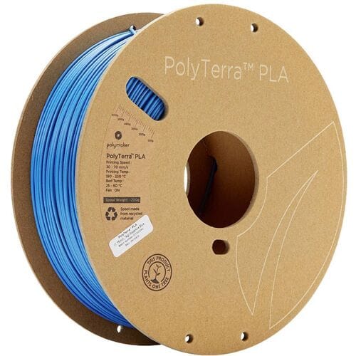 Polymaker 70828 PolyTerra PLA Filament PLA kunststof Gering kunststofgehalte 1.75 mm 1000 g Saffier-blauw 1 stuk(s)