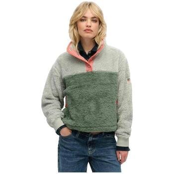 Superdry - Superzachte kraagloze Mash Up trui - Dames - Truien