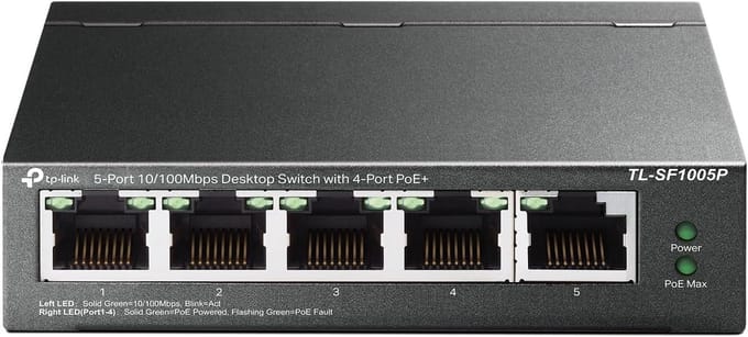 Desktop Switch 5 Poorten met PoE+ Ondersteuning voor Thuis en Kantoor