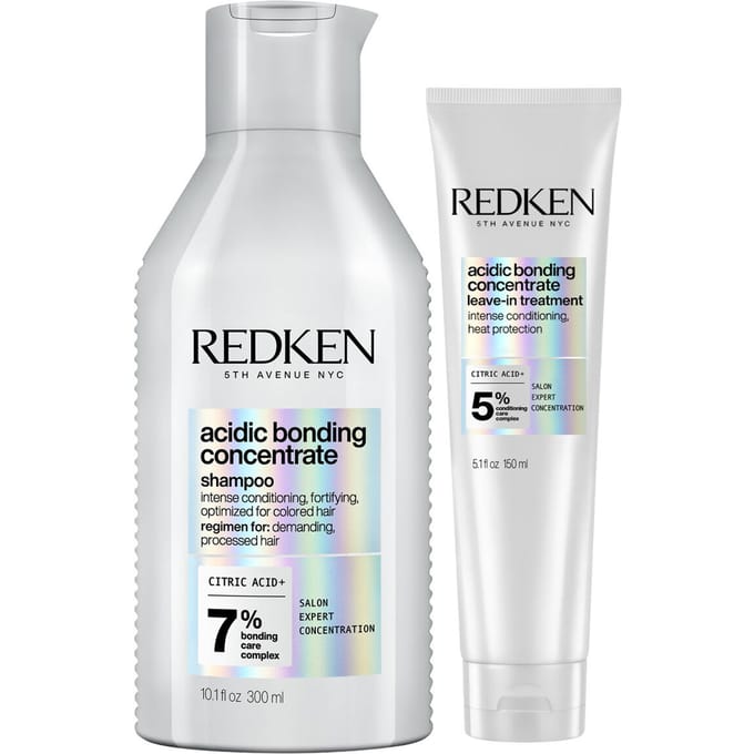 Redken Acidic Bonding Concentrate Shampoo 300ml + Leave-In Treatment 150ml
