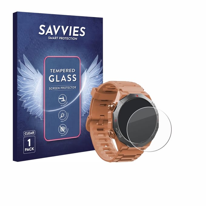 Savvies - Glas Screenprotector voor Qecnato S10 1.39" - Gehard Beschermglas 9H