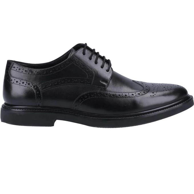 Hush Puppies Heren Kingston Leren Brogues (Zwart)