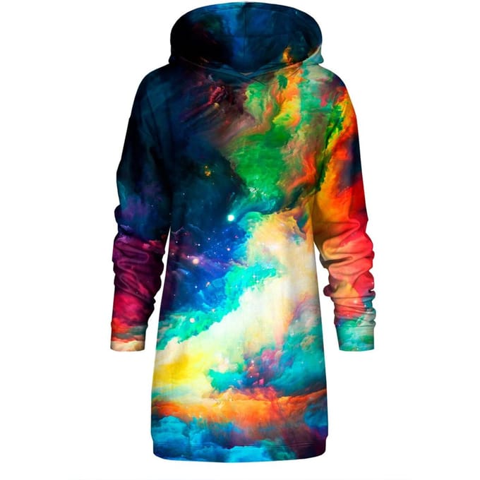 "Colorful Space" Oversize hoodiejurk