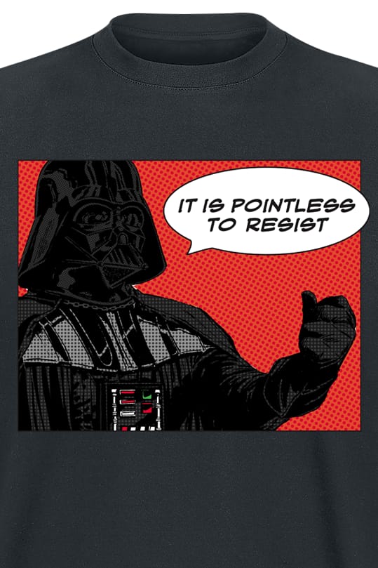 Star Wars - Disney T-shirt - DARTH VADER POINTLESS - M tot XXL - voor Mannen - zwart