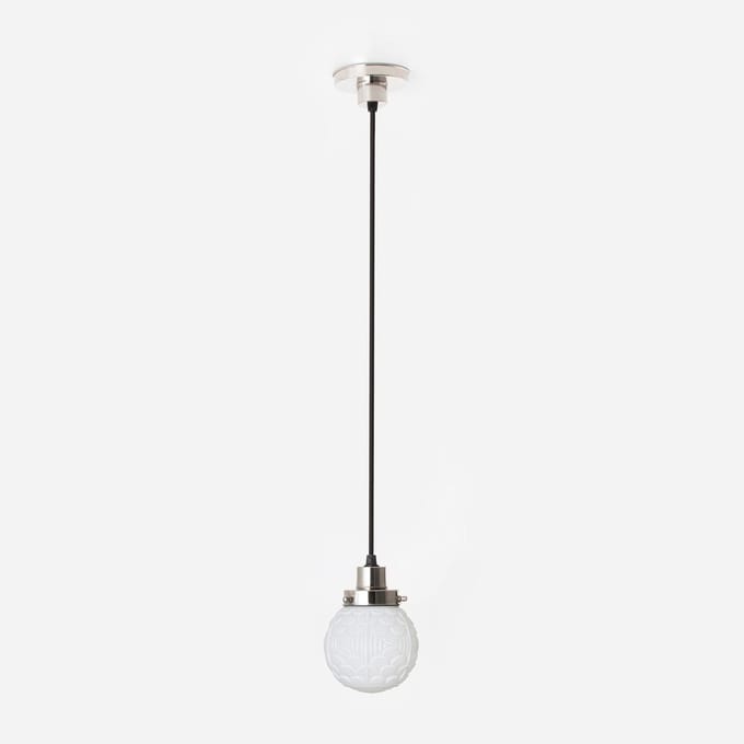 Hanglamp aan snoer Arcade 20's Nikkel - Art Deco Trade