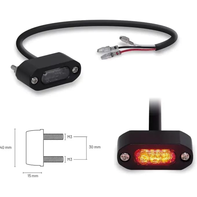 LED achterlicht motor in aluminium Taac LS01