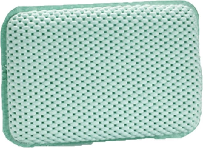 Berilo Badkussen anti-slip - groen - 29 cm - nekkussen voor in bad - relax kussen