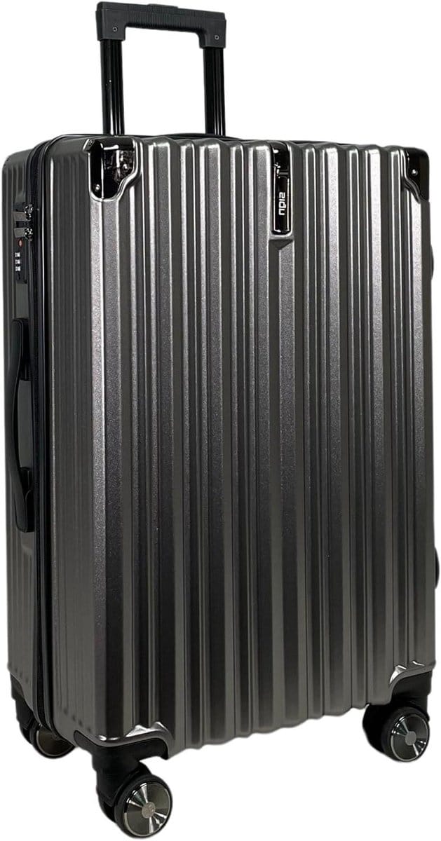 Reiskoffer Hard Shell - ABS Bagage - Stijlvol reizen - 4 Dubbele Wielen - 65 cm - Antraciet