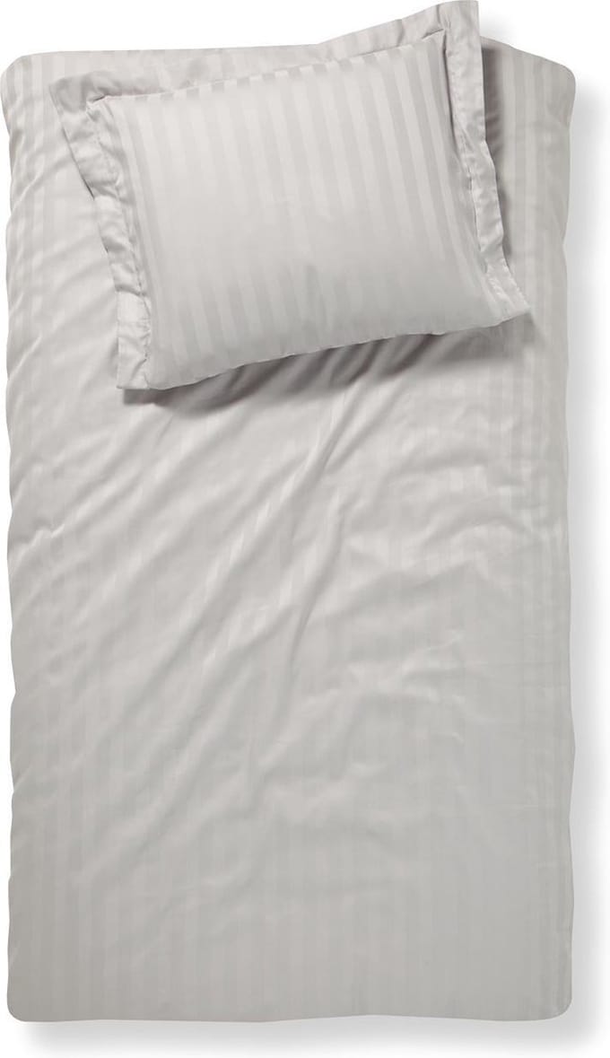 Damai Linea - Dekbedovertrek - Eenpersoons - 140 x 200/220 cm - Glacier + 1 kussensloop 60x70