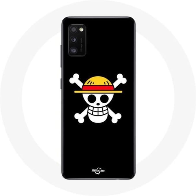 Coque - One Piece - Galaxy A41 - Souple - Tête de Mort - Noir noir