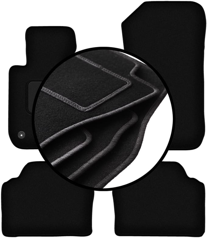 Complete set veloursmatten voor: BMW 3 E90 xDrive sedan (2004-2011)