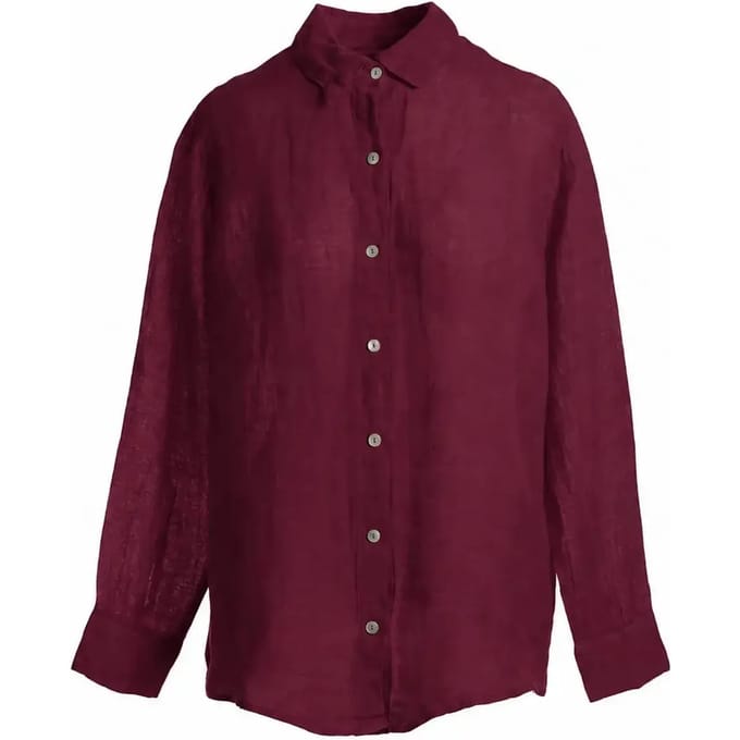 Dames lange mouw blouse in gaas Haris Cotton Essentials