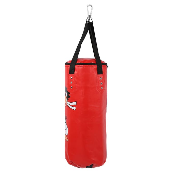 Kinderen Boksen Zandzak Hangend Type Kind Sanda Muay Thai Training Holle Uitrustingrood 60cm red