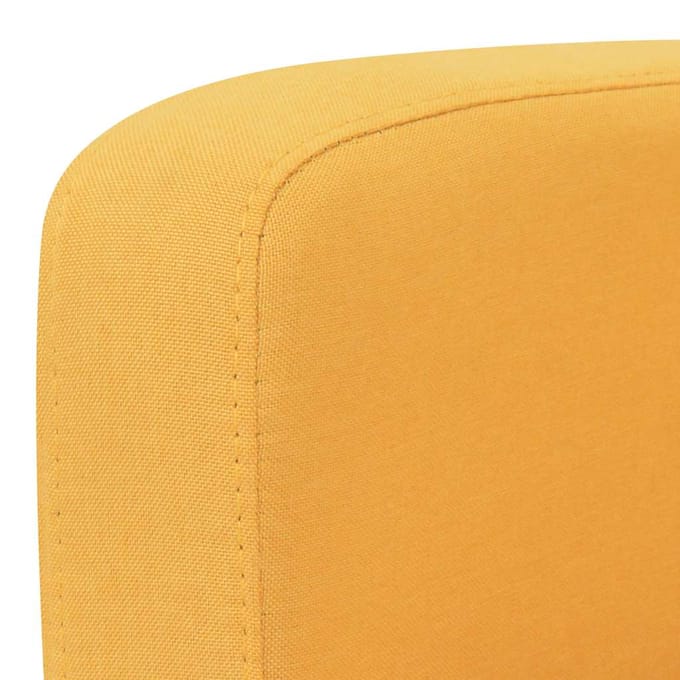 vidaXL - Tweezitsbank - 135x65x76 - cm - geel