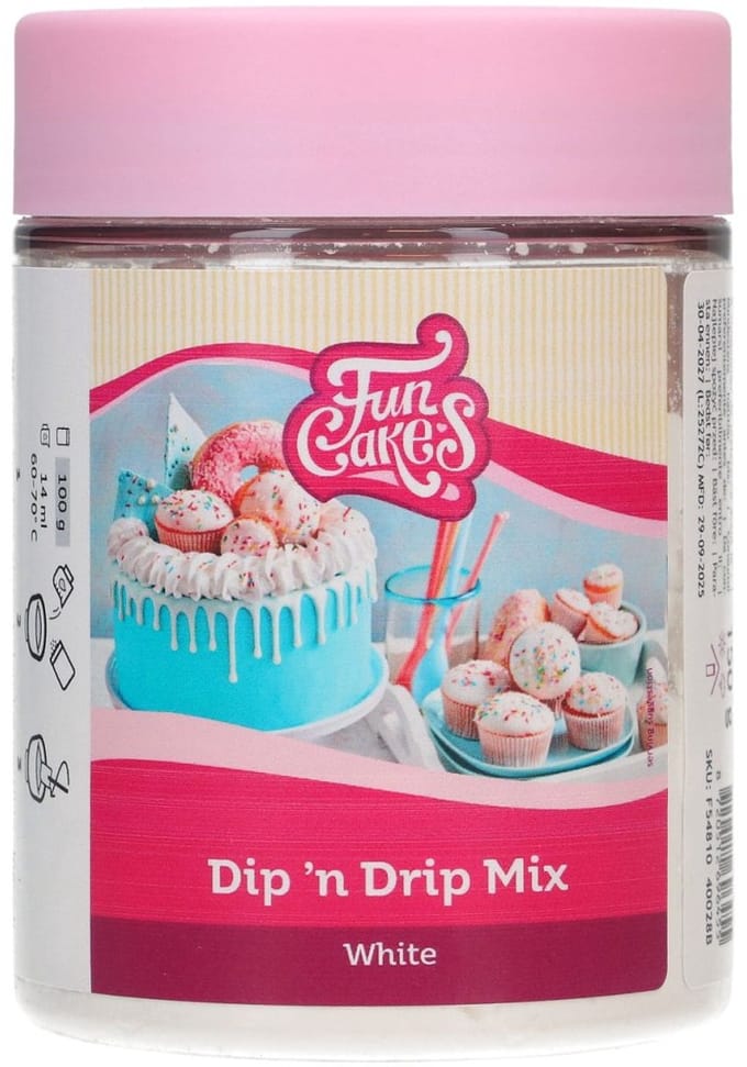 FunCakes Mix voor Dip 'n Drip Wit 150 g
