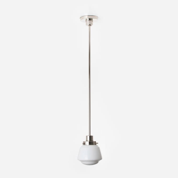 Hanglamp High Button 20's Nikkel - Art Deco Trade