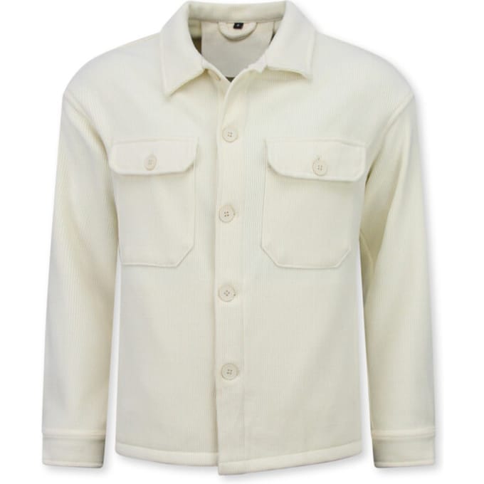 Heren Jas - Heren Overshirt met Zakken - Heren Jack - Tussenjas Heren - 520 - Beige
