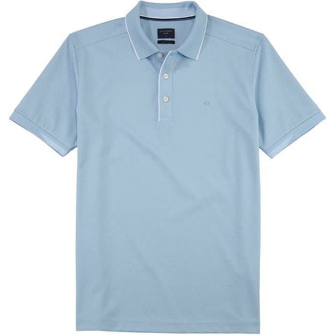 OLYMP Polo Casual - modern fit polo - lichtblauw