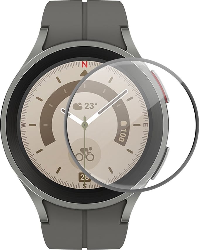 By Qubix - Screen protector - Full cover - Geschikt voor de Samsung Galaxy Watch 5 Pro - 45mm