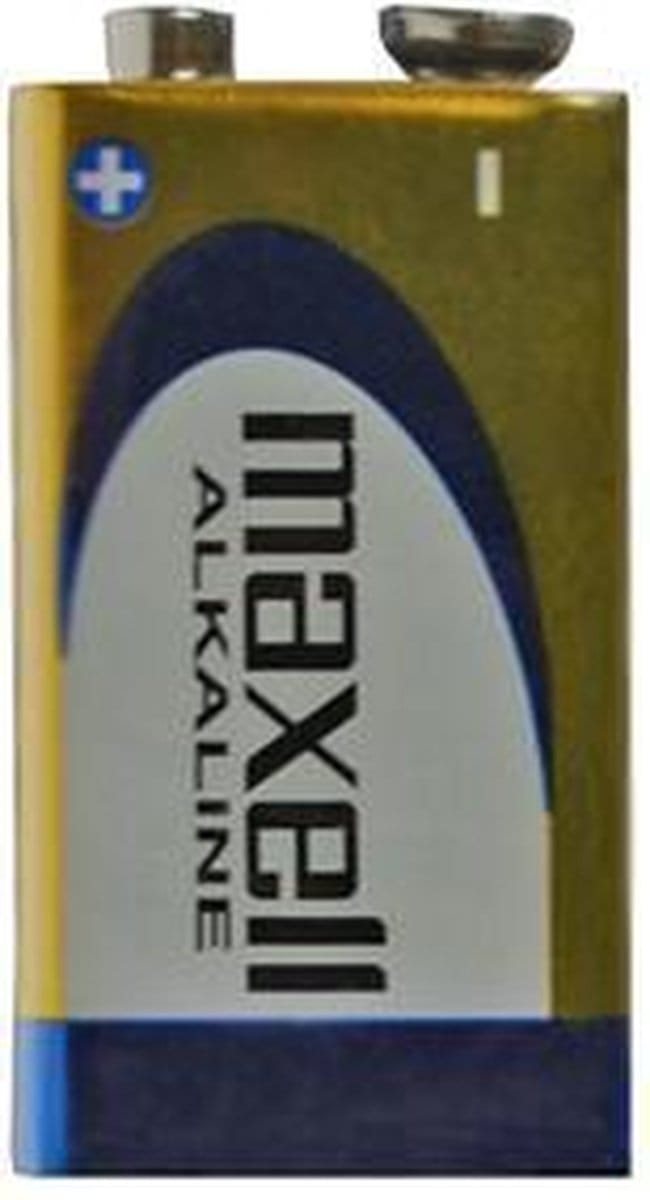 Maxell Batterij 9V/6LR61 Alkaline 1-pack