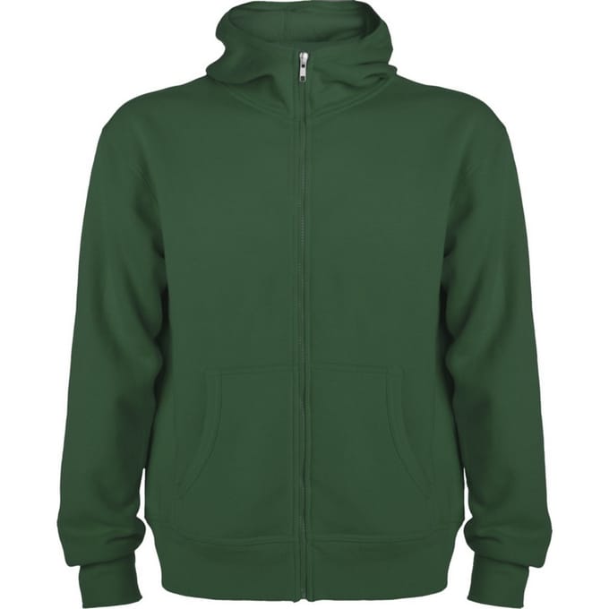 Roly Heren Montblanc Full Zip Hoodie (Fles groen)