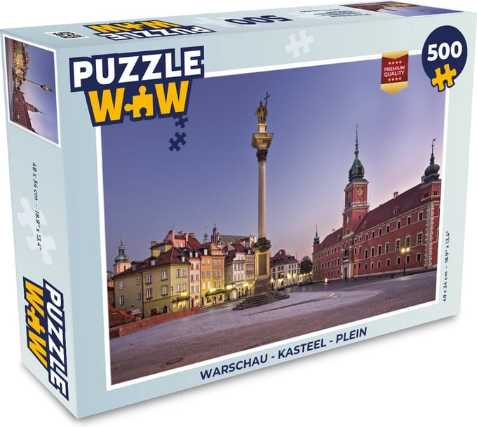 Puzzel Warschau - Kasteel - Plein - Legpuzzel - Puzzel 500 stukjes