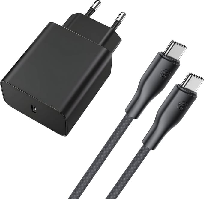 Usb C Snellader - Usb C Oplader - Snellader 45w - Super Snel Laden - Usb C Adapter met Oplaadkabel 1 Meter