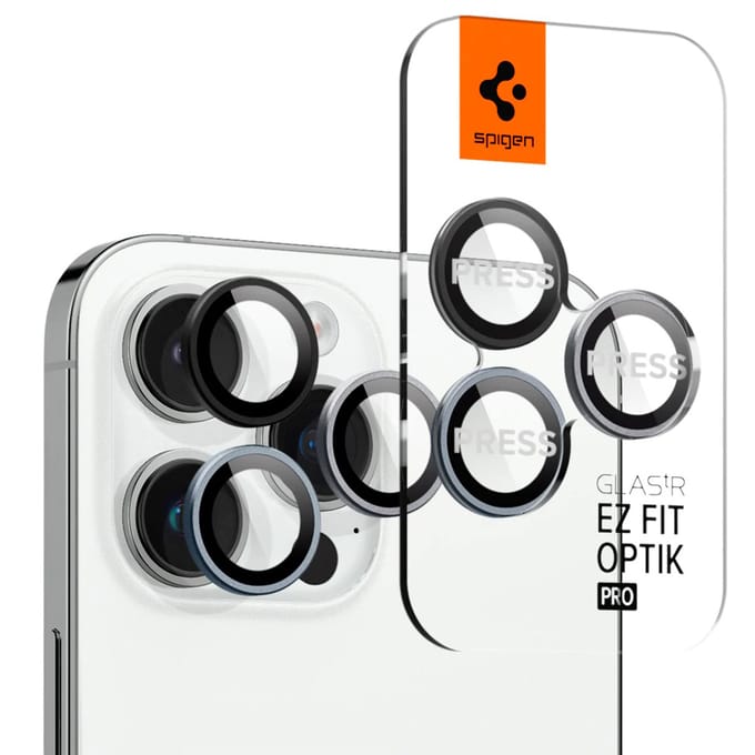 Spigen Glass tR EZ Fit Optik Pro 2 Pack - zero one - iPhone 17/16/15/14 Pro / 17/16/15/14 Pro Max