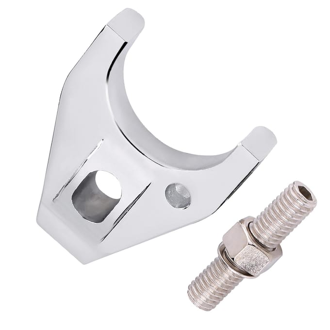 Chrome Billet Aluminium Verdeelkap Klem Vasthouder voor Chevy SBC BBC SB BB HEI Elektronisch white