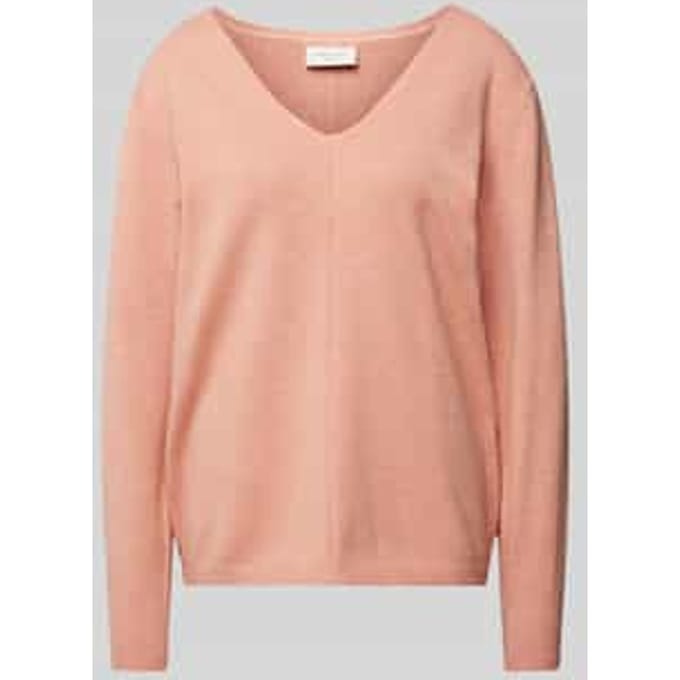 Gebreide pullover met V-hals, model 'Claura'