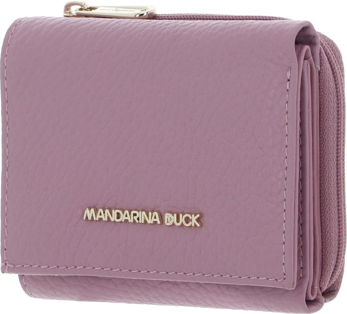 MANDARINA DUCK Leren Portemonnee Mellow Wallet Lilac Rose Paars