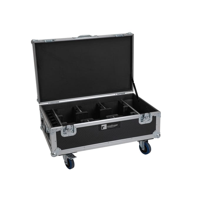 Roadinger Case für 6x AKKU UP-4 Ladefunktion und Rollen - Case voor effect