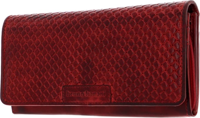 bruno banani Portemonnee Wichita Wallet With Flap Quer Red Rood