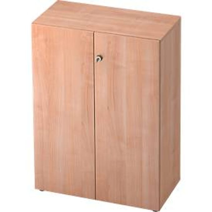 TOPAS LINE archiefkast, 3 dossierhoogtes, afsluitbare deuren, notendecor/noten decor