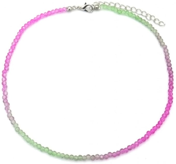 She life style - roze en groene kralenketting