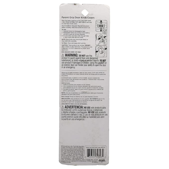 Veiligheid Eerst, Ouder Deurklinkhoezen, Pak van 4 white