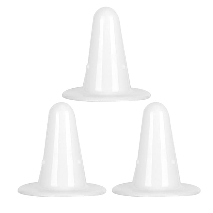 3 STuks Plastic Witte Koe Nep Harde Tepel Veilig Gezond Vee Melkmachine AccessoireWit wit