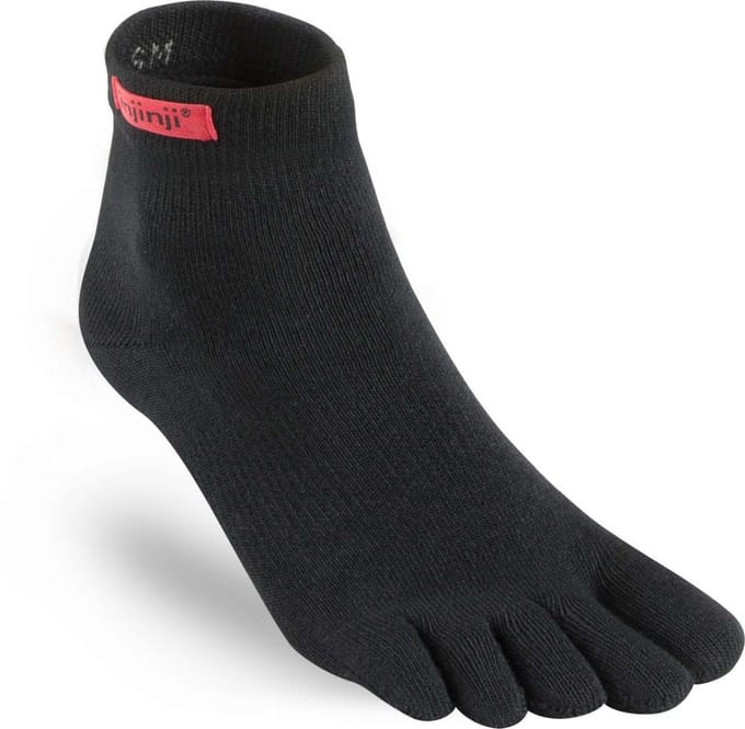 INJINJI | Sport Original Weight Mini-Crew Black (Maat - M) | Teensokken