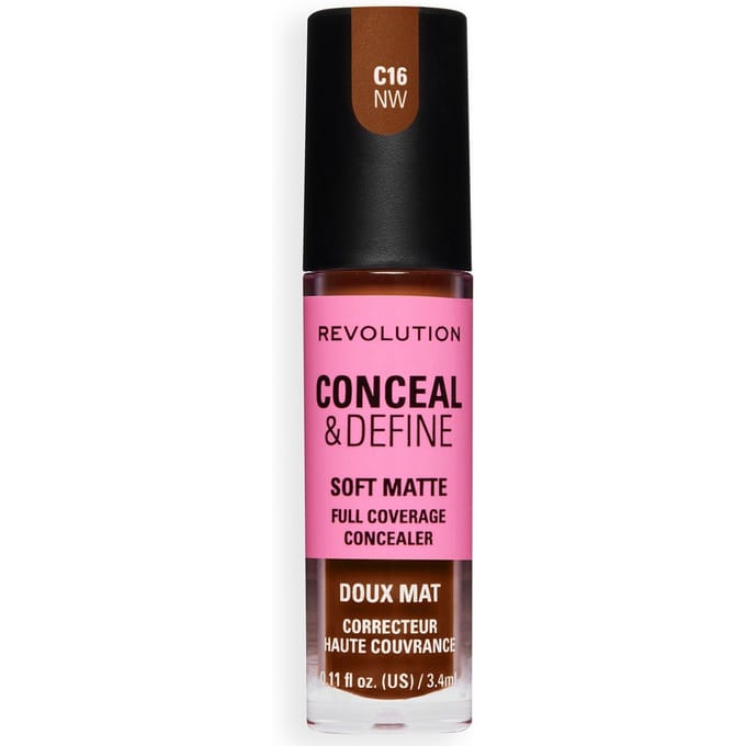 Revolution Conceal and Define Full Coverage Concealer (Various Shades) - C16NW