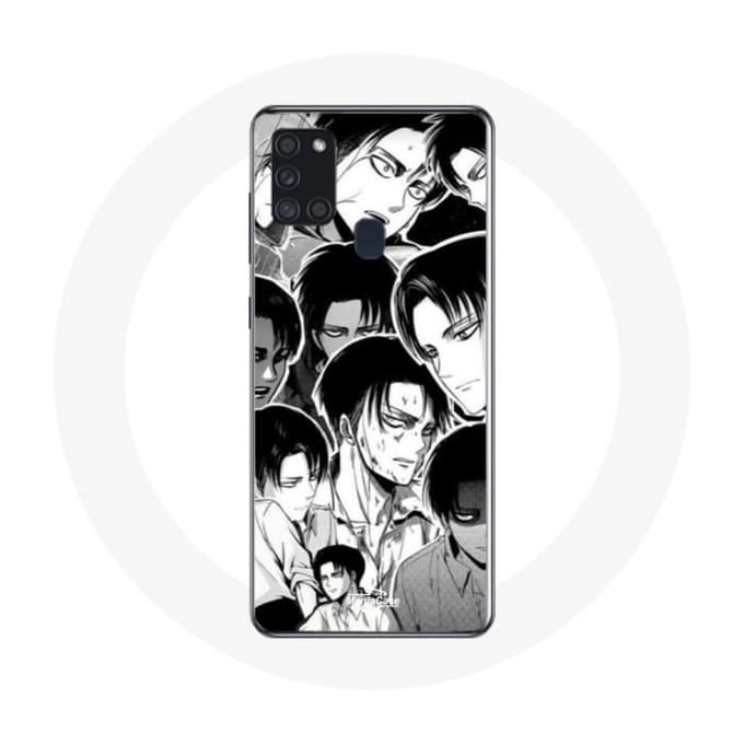 Coque Samsung Galaxy A21S Attaque des Titans Manga Levi Ackerman