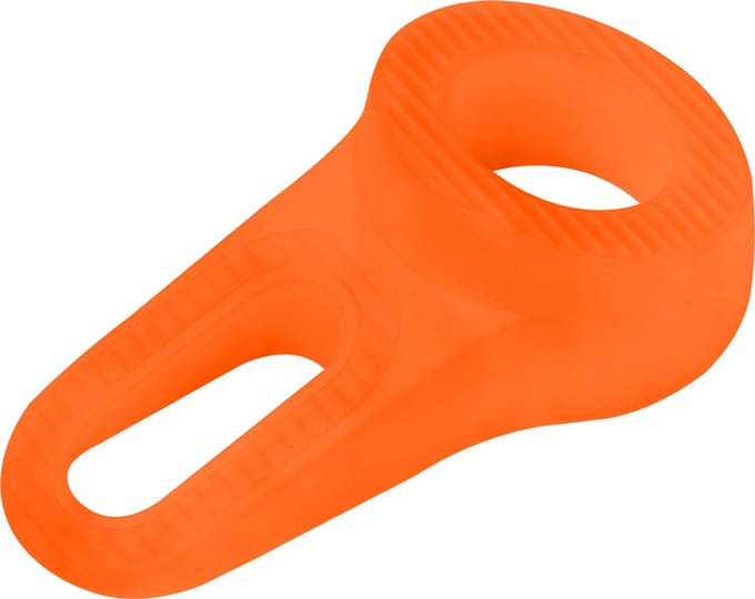 Deltafix Block it Deurwig - oranje - TPE kunststof - 12 x 3,8 cm - deurstopper