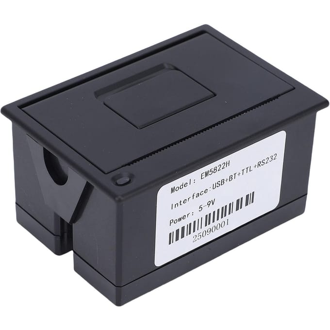 Geïntegreerde thermische bonprinter met een printbreedte van 58 mm, USB TTL 232 seriële poort, microcontroller, secundaire ontwikkelings-MCU-printmodule. black
