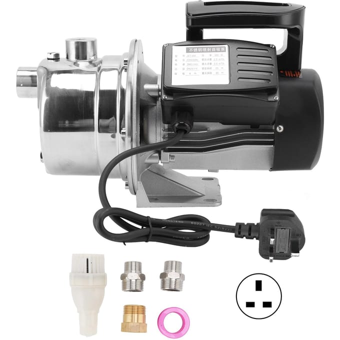 550W RVS Jetpomp Handmatige Hoge Opvoer Pijpleiding Boosterpomp voor Water Booster